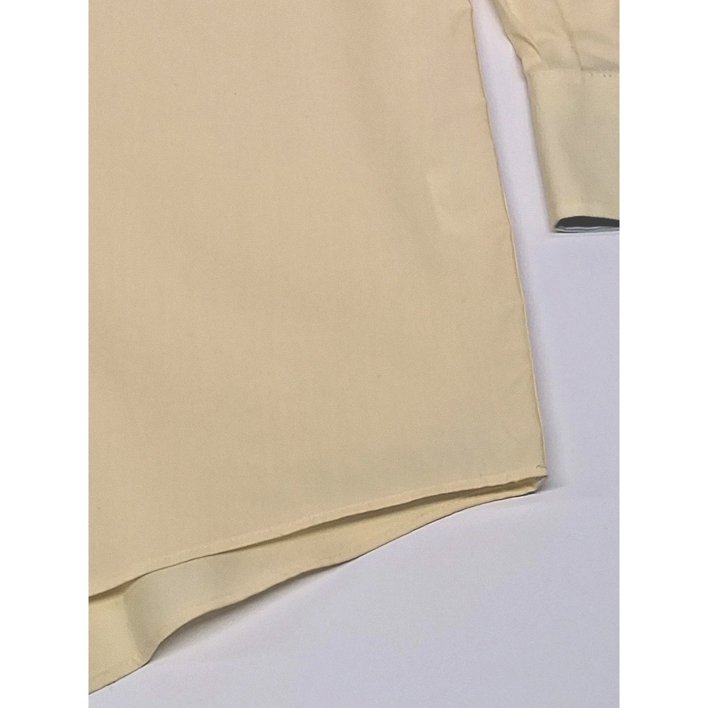 Chaps Men's (2XL) 18-18 1/2 34/35 Wrinkle Free Button Dress Shirt Yellow NWOT - Picture 12 of 13